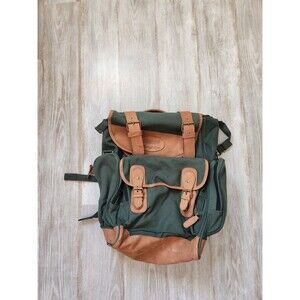 Bushnell Magnify Life Green Brown LeatherBackpack Hiking Binocular Back Pack Bag
